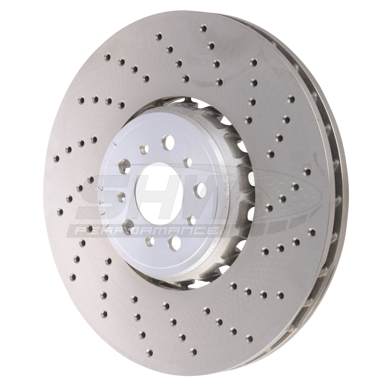 BMW X3 Brake Rotor (1) - Right Front - SHW Performance - Cross-Drilled Lightweight - `20-`27